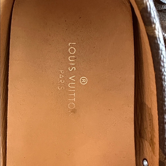 Brand New- Louis Vuitton Dark Brown Monogram Slip-Ons